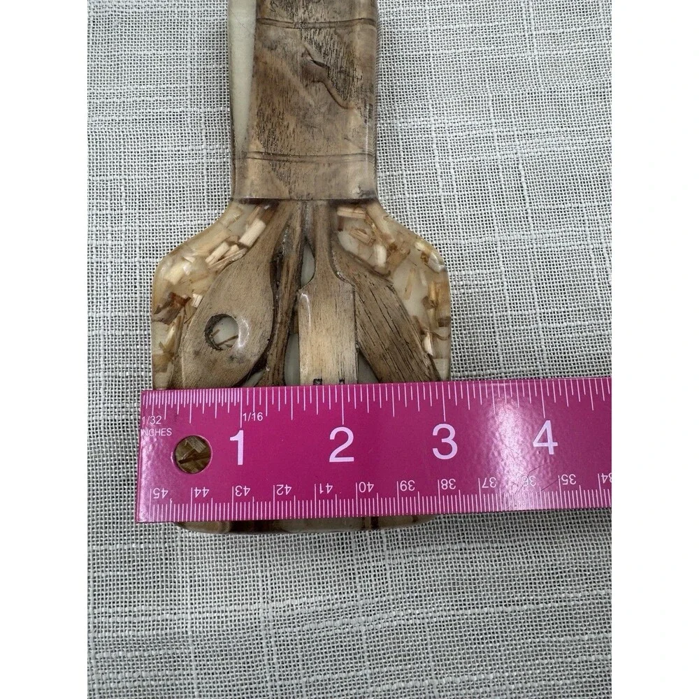 Spoon Rest Boho 70s Resin Rustic Utensil Kitchen Retro Artisan Handmade